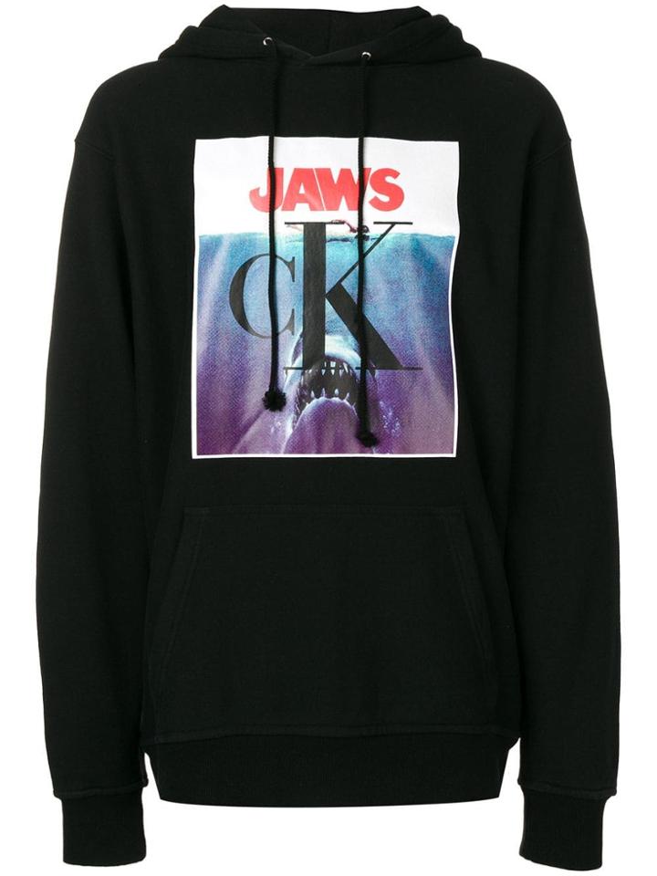 Calvin Klein 205w39nyc Oversized Logo Hoodie - Black
