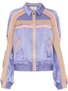 Peter Pilotto Silk Contrast Cady Jacket - Purple
