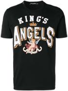 Dolce & Gabbana 'king's Angels' Printed T-shirt - Black