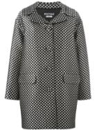 Boutique Moschino Polka Dot Printed Cocoon Coat