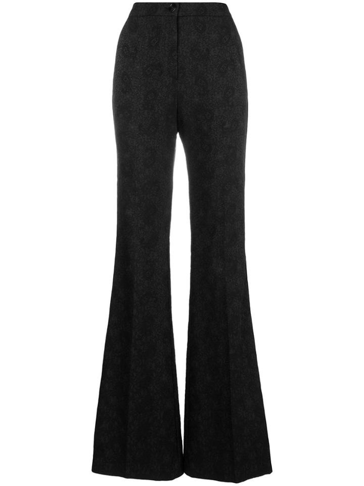 Pinko Lametta Flared Trousers - Black