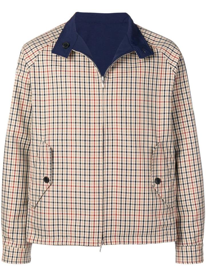 Mackintosh Checked Reversible Jacket - Brown