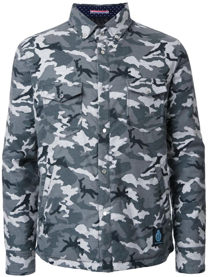 Guild Prime Camouflage Padded Shirt Jacket - Grey