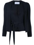 Estnation - Panelled Blazer - Women - Polyester - 36, Black, Polyester