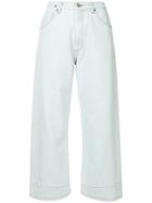 We11done Cropped Straight-leg Jeans - Blue