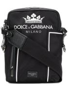 Dolce & Gabbana Logo Shoulder Bag - Black