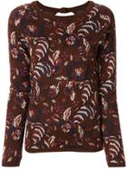 Muller Of Yoshiokubo Floral Intarsia Jumper - Brown