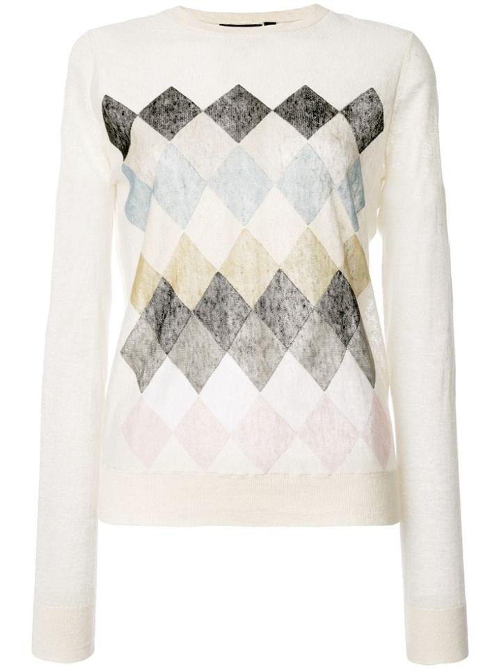 Theory Parchment Printed Sweater - White