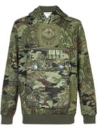Givenchy Camouflage Hooded Sweatshirt, Men's, Size: Xl, Green, Cotton