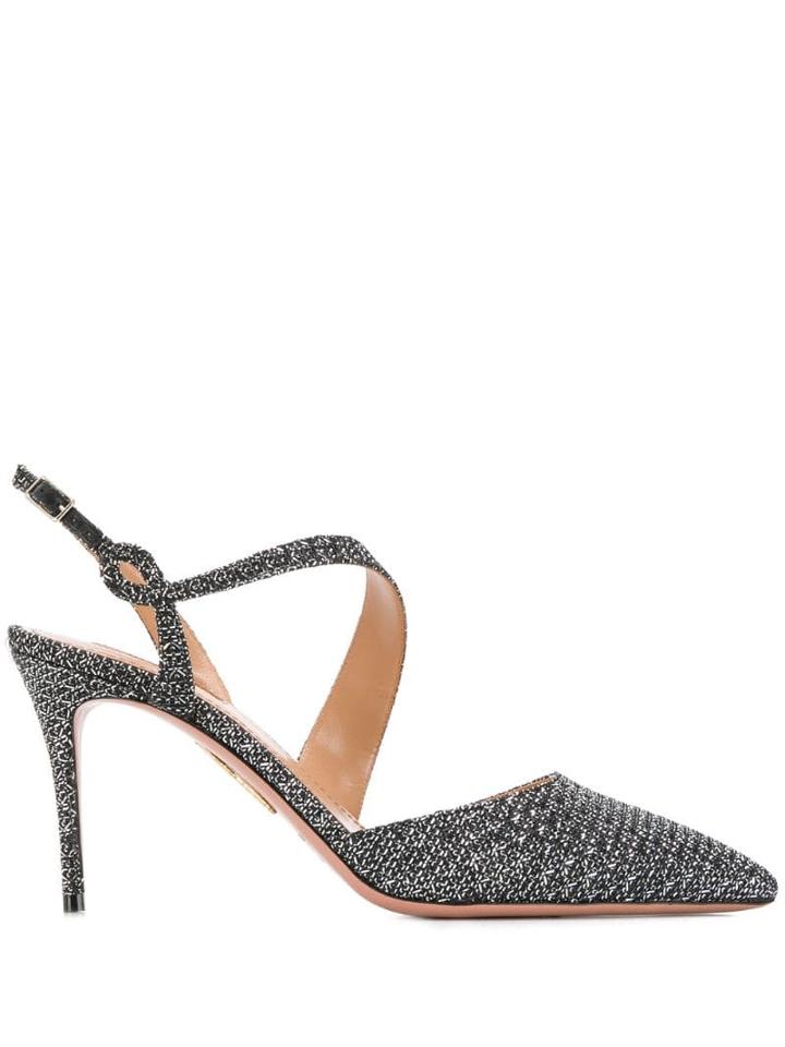 Aquazzura Pointed Sandals - Metallic