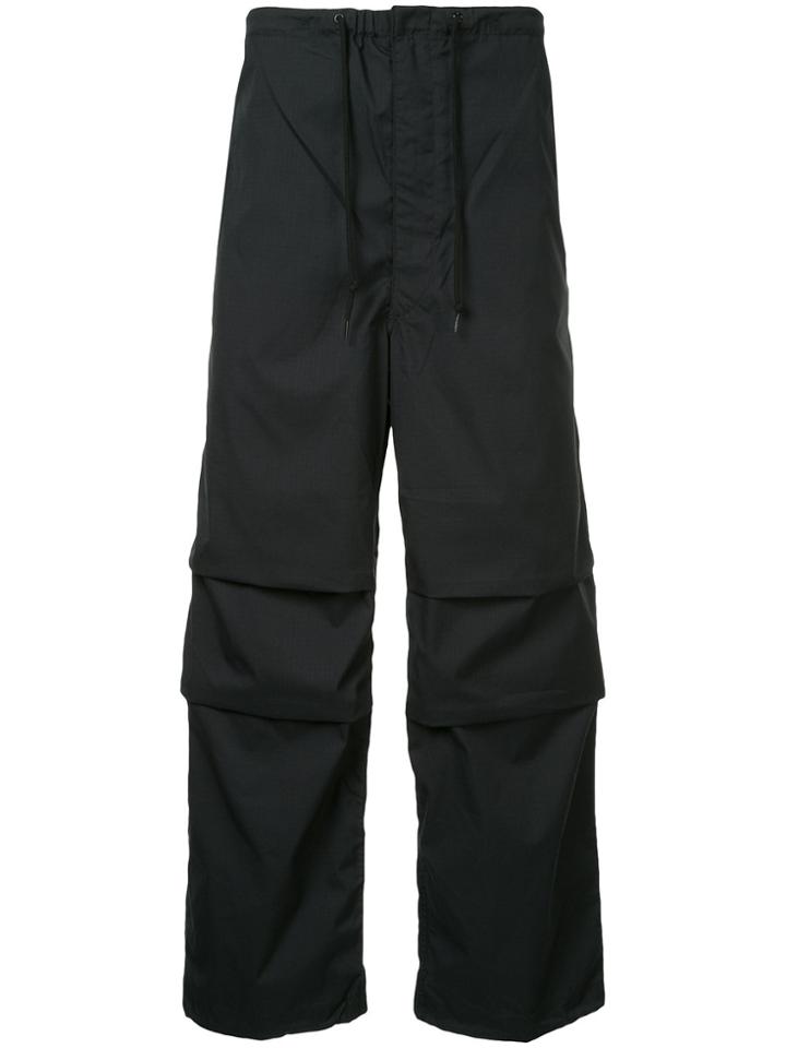 N. Hoolywood Straight-leg Casual Trousers - Black
