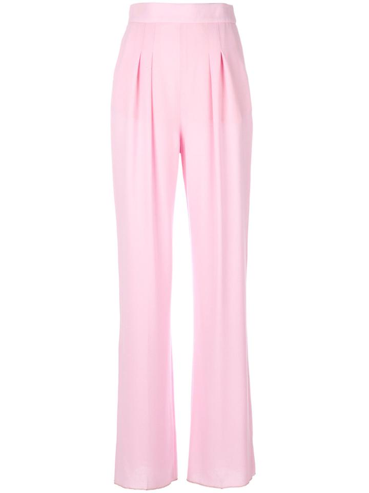 Christopher Kane High Waisted Trousers - Pink & Purple