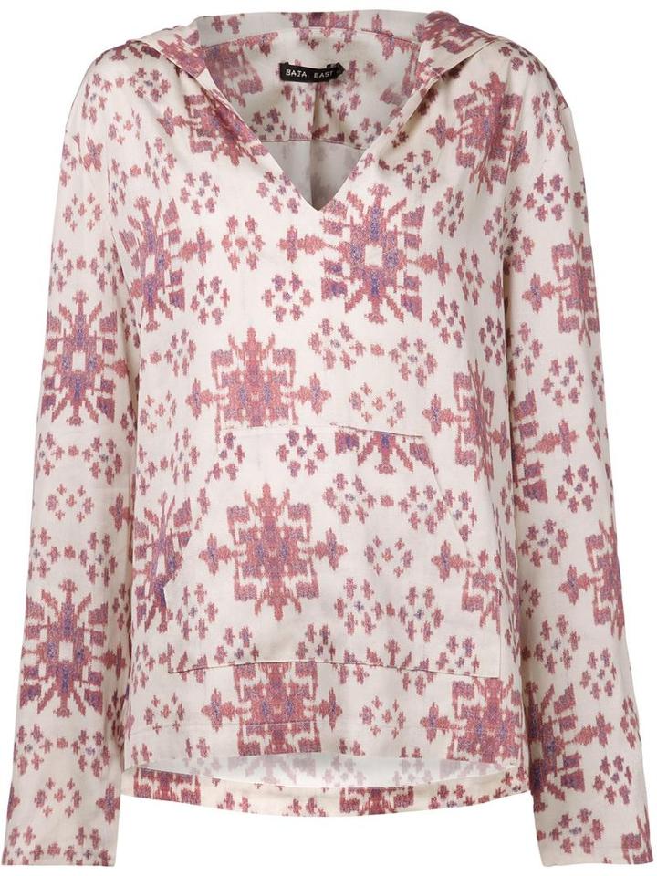 Baja East Hooded Blouse, Women's, Size: 2, Nude/neutrals, Viscose