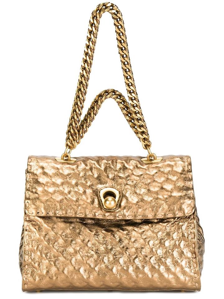 Ermanno Scervino Snakeskin Effect Shoulder Bag, Women's, Grey