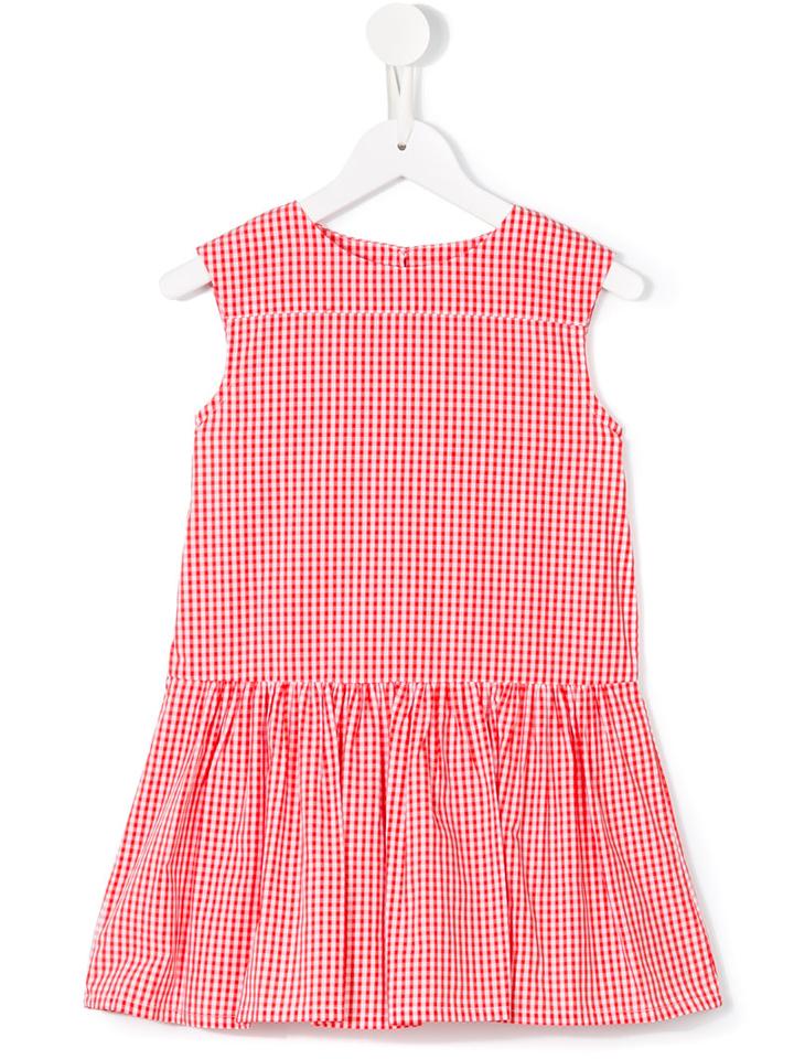 Maan Checked Dress, Girl's, Size: 8 Yrs, Red