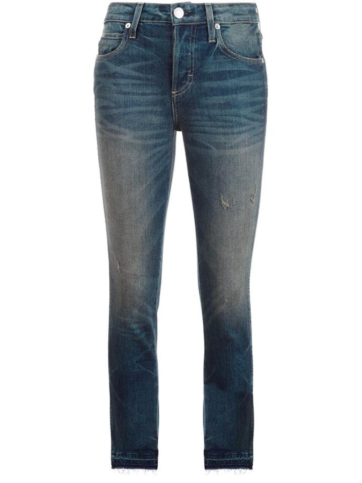 Amo Cropped Skinny Jeans, Women's, Size: 25, Blue, Cotton/spandex/elastane