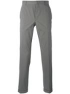 Prada Skinny Trousers, Men's, Size: 48, Grey, Cotton/polyester