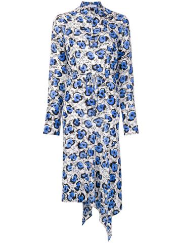 Christian Wijnants Domi Floral Print Dress - Blue