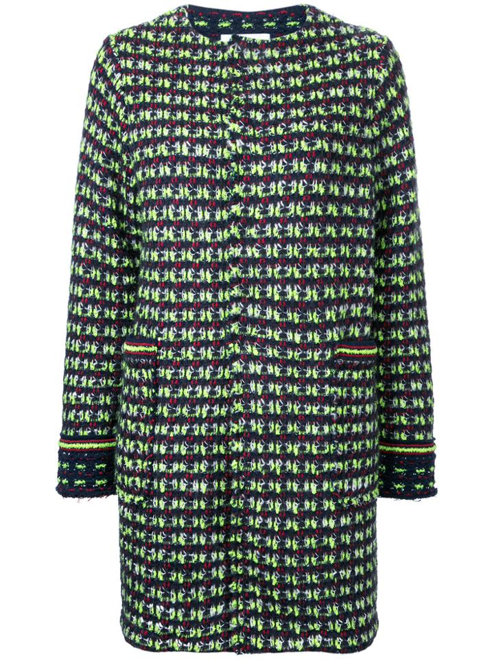 Coohem Tweed Coat - Blue