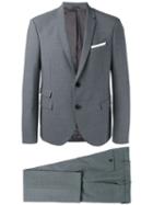 Neil Barrett Formal Suit, Men's, Size: 50, Grey, Cotton/polyester/spandex/elastane/wool