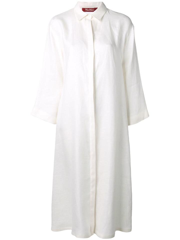 Max Mara Studio Poplin Shirt Dress - White