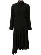 Y's Asymmetric Sweater Dress - Black
