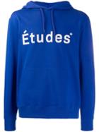 Études Printed Logo Hoodie - Blue