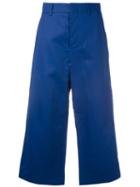 Sofie D'hoore - Wide-leg Cropped Trousers - Women - Cotton - 36, Blue, Cotton