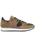 Philippe Model Contrast Lace-up Sneakers - Brown