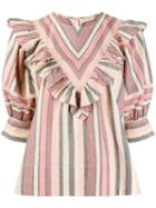 Ulla Johnson Stripe Print Blouse - Pink
