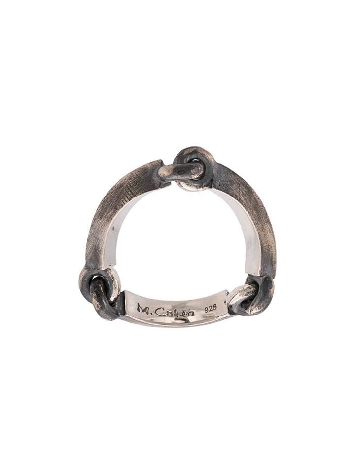 M. Cohen Triple Link Ring - Silver
