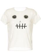 Tu Es Mon Trésor Skull Dotted Mesh T-shirt - White