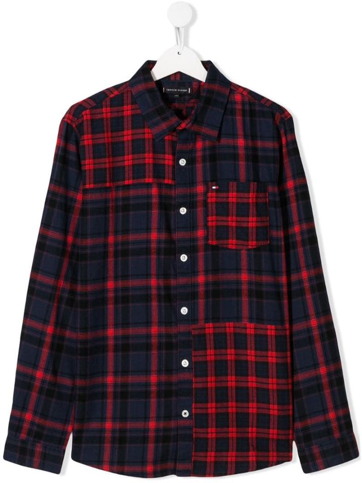 Tommy Hilfiger Junior Teen Check Shirt - Blue