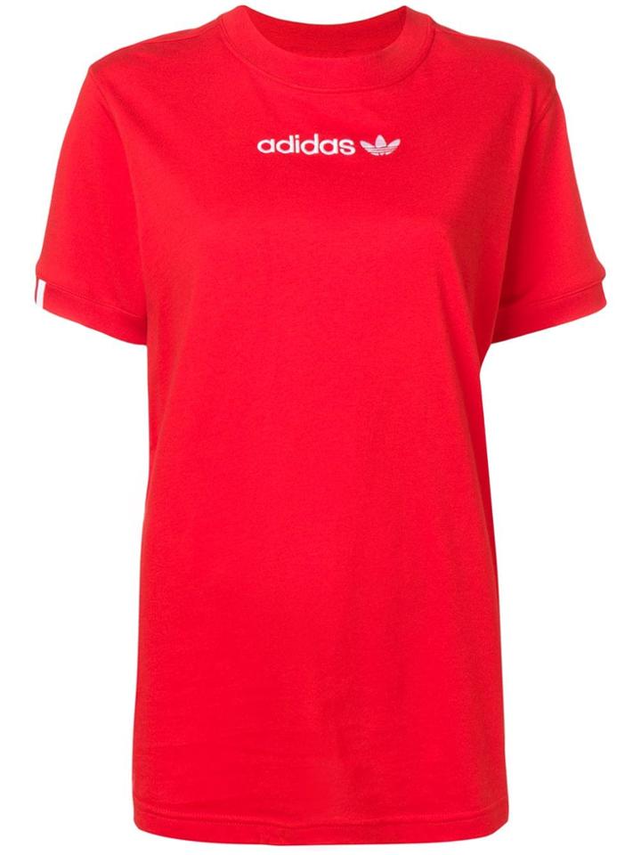 Adidas Contrast Logo T-shirt - Red