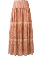 Zimmermann Paisley High Rise Skirt - Neutrals