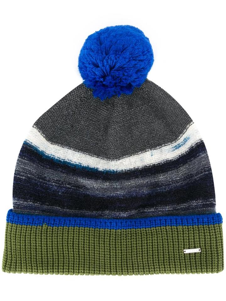 Diesel 'k-wange' Hat, Adult Unisex, Grey, Cotton/acrylic/nylon/wool