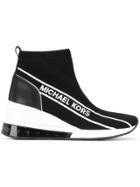 Michael Michael Kors Ankle Sock Sneakers - Black