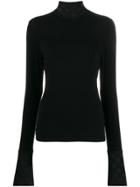 Karl Lagerfeld Karl X Carine Dot Knitted Top - Black