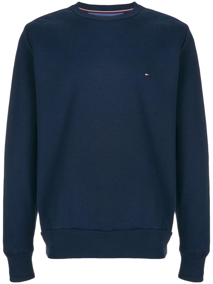 Tommy Hilfiger Paneled Logo Sweatshirt - Blue