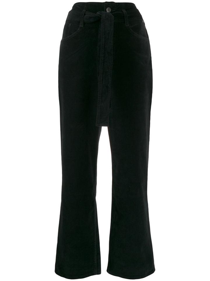 3x1 Kelly Belted High-waist Jeans - Black