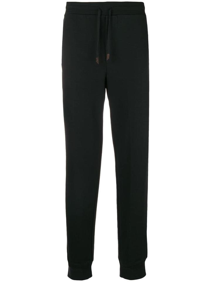 Ermenegildo Zegna Elasticated Waist Track Pants - Black