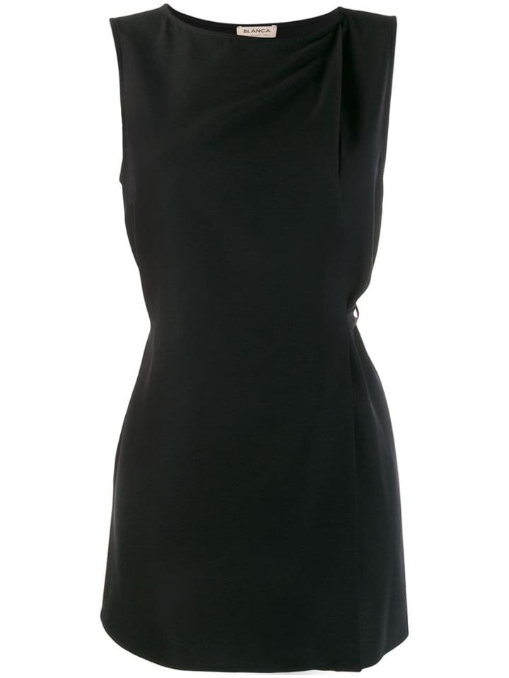 Blanca Sleeveless Fitted Dress - Black
