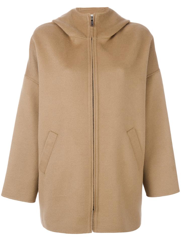 P.a.r.o.s.h. Hooded Coat - Brown
