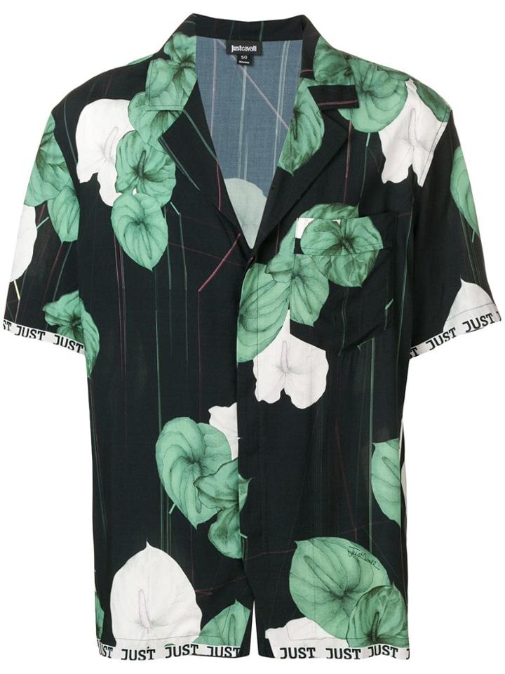Just Cavalli Hawaiian Shirts - Black