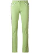 Etro - Lateral Strap Cropped Jeans - Women - Cotton/spandex/elastane - 30, Women's, Green, Cotton/spandex/elastane
