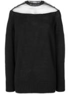 Prada Sheer Insert Sweater - Black