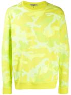 Valentino Camouflage Printed Sweatshirt - Yellow