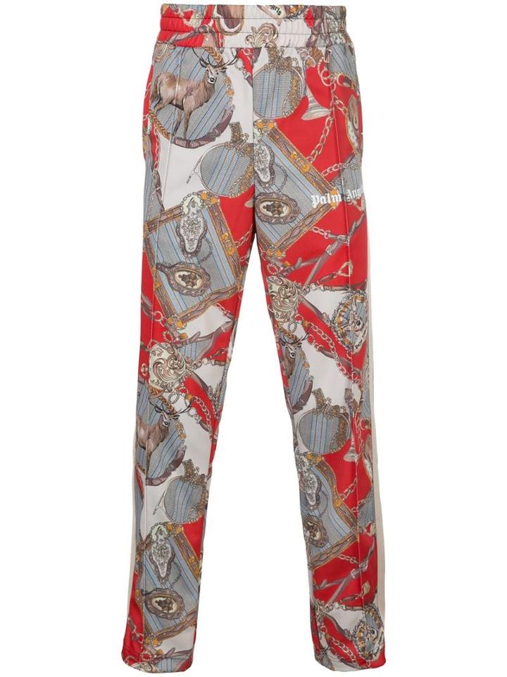 Palm Angels Hot Bridle Track Pants - Red