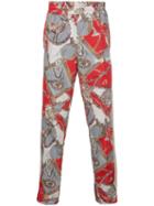 Palm Angels Hot Bridle Track Pants - Red