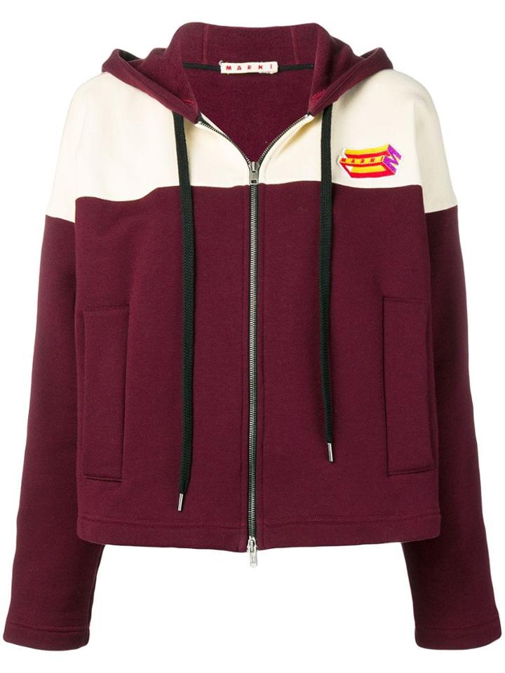 Marni Zip Up Hoodie - Red